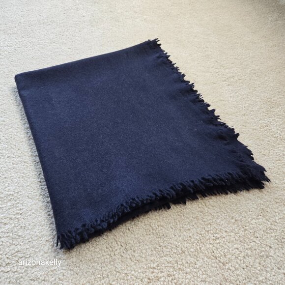 Accessories - Cashmere {{THICK}} Felted Scarf Black